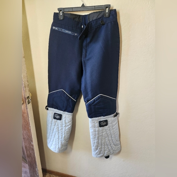 Pants - Roei Navy and Gray Padded Pants Ski Pants